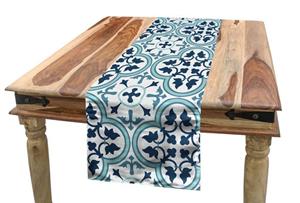 Abakuhaus Tischläufer »Esszimmer Küche Rechteckiger Dekorativer Tischläufer«, Azulejo Ethnische Portugiesische Mosaik