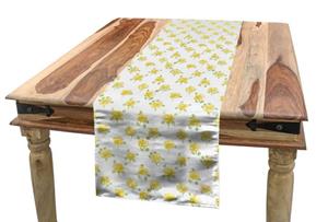 Abakuhaus Tischläufer »Esszimmer Küche Rechteckiger Dekorativer Tischläufer«, Blume Blooming Rose Branchen