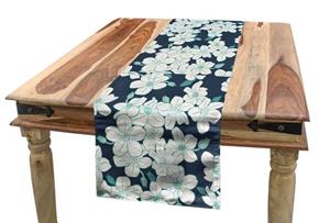 Abakuhaus Tischläufer »Esszimmer Küche Rechteckiger Dekorativer Tischläufer«, Blume Cartoonish Blumenmotiv