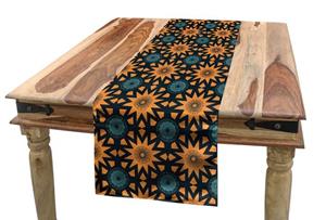 Abakuhaus Tischläufer »Esszimmer Küche Rechteckiger Dekorativer Tischläufer«, Antique Oriental Sun Inspired Art