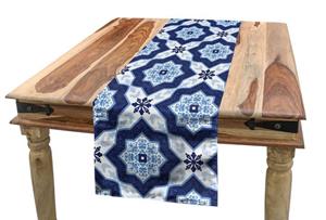 Abakuhaus Tischläufer »Esszimmer Küche Rechteckiger Dekorativer Tischläufer«, Blau Portugiesisch Azulejo Pattern