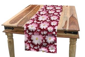 Abakuhaus Tischläufer »Esszimmer Küche Rechteckiger Dekorativer Tischläufer«, asiatisch Romantische Blumenmuster