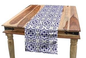Abakuhaus Tischläufer »Esszimmer Küche Rechteckiger Dekorativer Tischläufer«, Azulejo Portugiesisch Bodenfliese