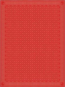 Ekelund Tischdecke »Tischdecke Åttebladrose 330 150x260 cm 55% Baumwolle 45% Leinen«, Pixel gewebt (6-farbig)