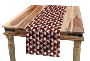 Abakuhaus Tischläufer »Esszimmer Küche Rechteckiger Dekorativer Tischläufer«, Abstrakte Geometrie Triangles Kunst