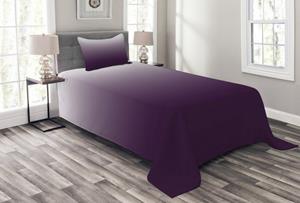 Abakuhaus Tagesdecke »Set mit Kissenbezügen Waschbar«, , Aubergine Ombre