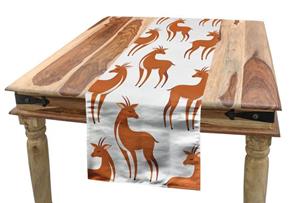 Abakuhaus Tischläufer »Esszimmer Küche Rechteckiger Dekorativer Tischläufer«, Antilope Animal Cartoon