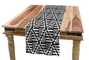 Abakuhaus Tischläufer »Esszimmer Küche Rechteckiger Dekorativer Tischläufer«, Abstrakt Bold Zigzags and Stripes