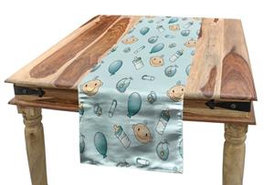 Abakuhaus Tischläufer »Esszimmer Küche Rechteckiger Dekorativer Tischläufer«, Baby Infant Elements Pattern