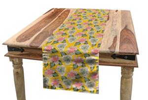 Abakuhaus Tischläufer »Esszimmer Küche Rechteckiger Dekorativer Tischläufer«, Blume Exotische Schönheit Thema Hibiscus