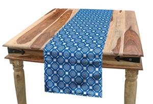 Abakuhaus Tischläufer »Esszimmer Küche Rechteckiger Dekorativer Tischläufer«, Blau und weiß Rechteckige Formen