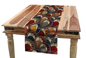 Abakuhaus Tischläufer »Esszimmer Küche Rechteckiger Dekorativer Tischläufer«, afrikanisch Abstrakte Paisley Motive