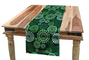 Abakuhaus Tischläufer »Esszimmer Küche Rechteckiger Dekorativer Tischläufer«, Abstrakt Grün gepunktete Muster