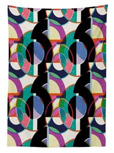 Abakuhaus Tischdecke »Farbfest Waschbar Für den Außen Bereich geeignet Klare Farben«, Abstrakt Art Deco Motive Grafik