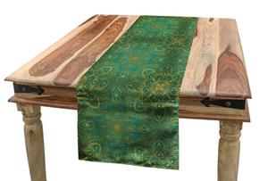 Abakuhaus Tischläufer »Esszimmer Küche Rechteckiger Dekorativer Tischläufer«, Arabisch Rich Curly Ornaments