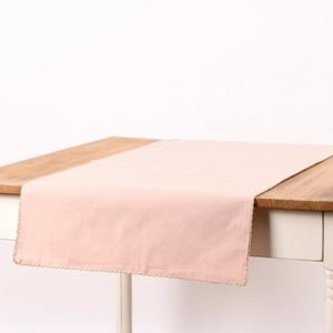 SCHÖNER LEBEN. Tischläufer »Tischläufer Runa mit Borte rosa goldfarbig 45x150cm«