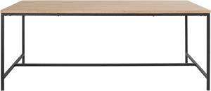 Andas Esstisch Vadum, (1 St.), mit Tischplatte in einer pflegeleiten Holzoptik und fühlbare Struktur, Gestell aus Metall schwarz, in verschiedenen Größen erhältlich, H&o