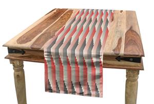 Abakuhaus Tischläufer »Esszimmer Küche Rechteckiger Dekorativer Tischläufer«, Abstrakt Retro Bicolor Striped