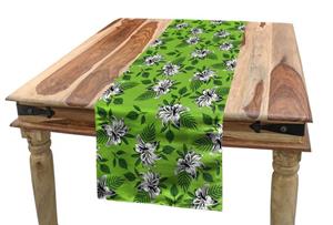 Abakuhaus Tischläufer »Esszimmer Küche Rechteckiger Dekorativer Tischläufer«, Aloha Exotische Grafik-Blumen-Blatt
