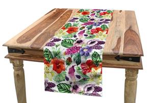 Abakuhaus Tischläufer »Esszimmer Küche Rechteckiger Dekorativer Tischläufer«, Aquarell Calla Chinese Hibiscus