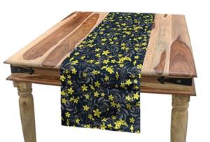 Abakuhaus Tischläufer »Esszimmer Küche Rechteckiger Dekorativer Tischläufer«, Blume Botanische Blütenblätter und Laub
