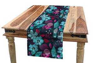 Abakuhaus Tischläufer »Esszimmer Küche Rechteckiger Dekorativer Tischläufer«, Blume Fantasie-Garten-Blüten