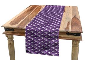 Abakuhaus Tischläufer »Esszimmer Küche Rechteckiger Dekorativer Tischläufer«, Abstrakte Geometrie Diagonal Violet