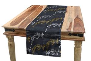 Abakuhaus Tischläufer »Esszimmer Küche Rechteckiger Dekorativer Tischläufer«, Antilope Moderne Springen Pose Tier