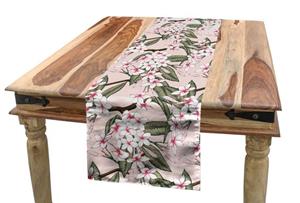 Abakuhaus Tischläufer »Esszimmer Küche Rechteckiger Dekorativer Tischläufer«, Aloha Frangipani-Blumen-Layout
