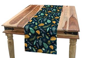 Abakuhaus Tischläufer »Esszimmer Küche Rechteckiger Dekorativer Tischläufer«, Blätter Tropische Pflanzen Pattern