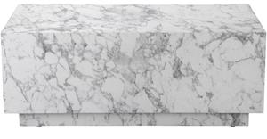 Leonique Couchtisch Ronthon, (1 St.), Tischplatte in Marmor Optik, pflegeleichte Oberfläche, in verschiedenen Größen und Farbvarianten erhältlich, Höhe 40 cm