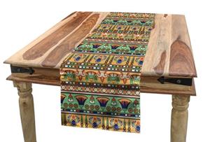 Abakuhaus Tischläufer »Esszimmer Küche Rechteckiger Dekorativer Tischläufer«, ägyptisch Lily Scarab