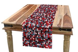 Abakuhaus Tischläufer »Esszimmer Küche Rechteckiger Dekorativer Tischläufer«, Abstrakt Farbige Blatt-ähnliche Formen