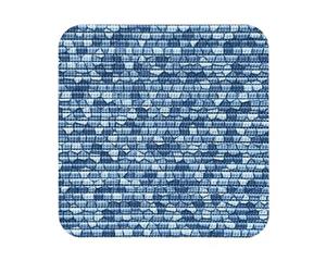Matches21 HOME & HOBBY Badematte »Bad-Set NOVA TEX Antirutsch Mosaik ohne Ausschnitt blau 80 cm 48 cm« , Höhe 4 mm