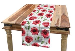 Abakuhaus Tischläufer »Esszimmer Küche Rechteckiger Dekorativer Tischläufer«, Mohn Aquarelle Blossom Zier