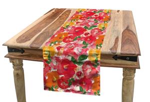 Abakuhaus Tischläufer »Esszimmer Küche Rechteckiger Dekorativer Tischläufer«, Blume Aquarell-Art-Blumen