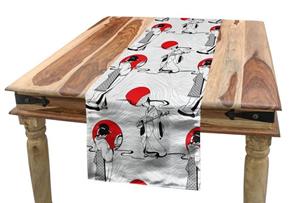 Abakuhaus Tischläufer »Esszimmer Küche Rechteckiger Dekorativer Tischläufer«, asiatisch moderne japanische