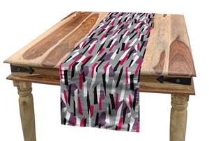 Abakuhaus Tischläufer »Esszimmer Küche Rechteckiger Dekorativer Tischläufer«, Abstrakt Bunte Trapezoid Stripes