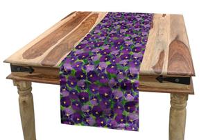 Abakuhaus Tischläufer »Esszimmer Küche Rechteckiger Dekorativer Tischläufer«, Blume Green Field mit Pansy
