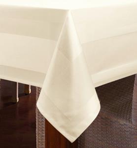 TextilDepot24 Tischdecke »mit Atlaskante aus 100% Baumwolle - Farbe Sekt - Servietten Tischläufer« (1-tlg)