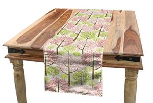 Abakuhaus Tischläufer »Esszimmer Küche Rechteckiger Dekorativer Tischläufer«, Baum Eastern Cherry Blooms