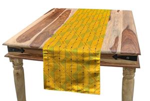 Abakuhaus Tischläufer »Esszimmer Küche Rechteckiger Dekorativer Tischläufer«, Abstrakt Geometrische Punkte Linien