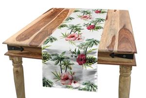 Abakuhaus Tischläufer »Esszimmer Küche Rechteckiger Dekorativer Tischläufer«, Hawaii Palmen Hibiscus