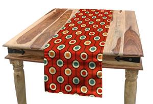 Abakuhaus Tischläufer »Esszimmer Küche Rechteckiger Dekorativer Tischläufer«, Abstrakt 60ere Art Hippie Dots