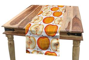 Abakuhaus Tischläufer »Esszimmer Küche Rechteckiger Dekorativer Tischläufer«, Apfel Warmen Farben Fruity Artikel