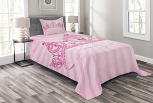 Abakuhaus Tagesdecke »Set mit Kissenbezügen Waschbar«, , Mädchen Pink Princess