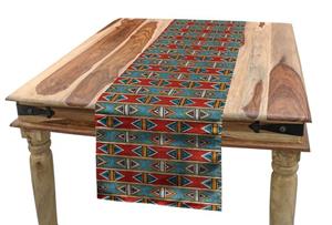 Abakuhaus Tischläufer »Esszimmer Küche Rechteckiger Dekorativer Tischläufer«, afrikanisch Rhombus Tribal