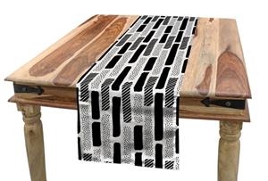 Abakuhaus Tischläufer »Esszimmer Küche Rechteckiger Dekorativer Tischläufer«, Abstrakt Pinsel Mark Effect Stripes