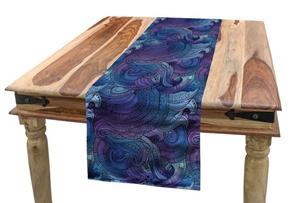 Abakuhaus Tischläufer »Esszimmer Küche Rechteckiger Dekorativer Tischläufer«, Abstrakt Ozean inspiriert Paisley