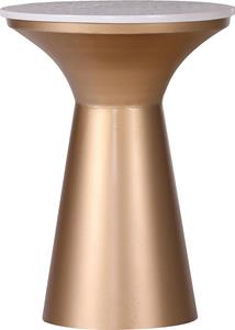 Leonique Beistelltisch Menton, mit goldfarbenem Gestell und Terazzo Platte, in elegantem Design